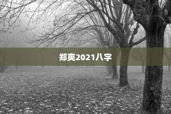 郑爽2021八字