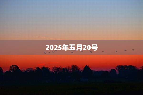 2025年五月20号