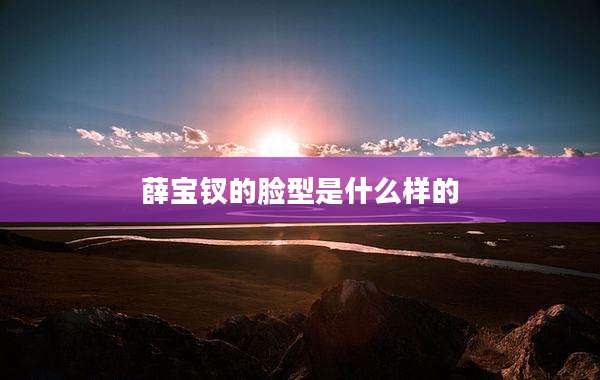 薛宝钗的脸型是什么样的