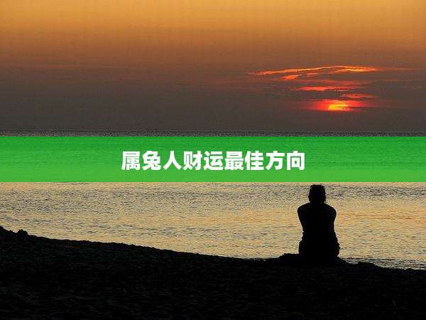 属兔人财运最佳方向