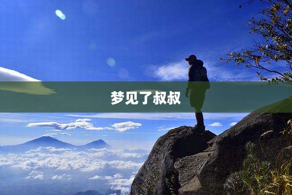 梦见了叔叔