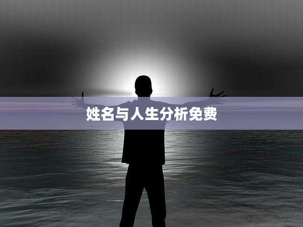 姓名与人生分析免费