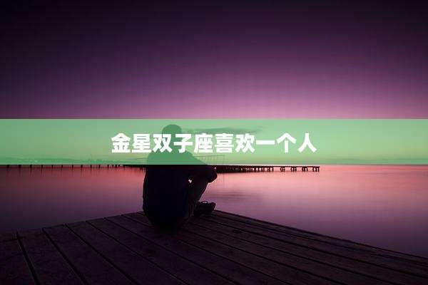 金星双子座喜欢一个人