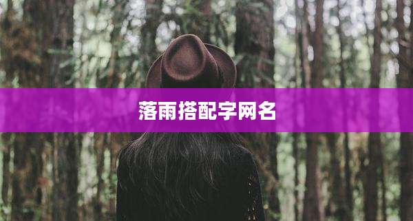 落雨搭配字网名