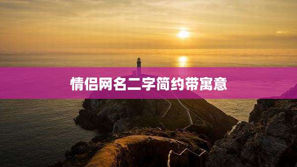 情侣网名二字简约带寓意