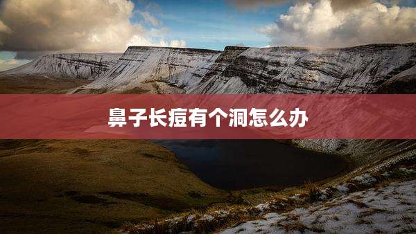 鼻子长痘有个洞怎么办
