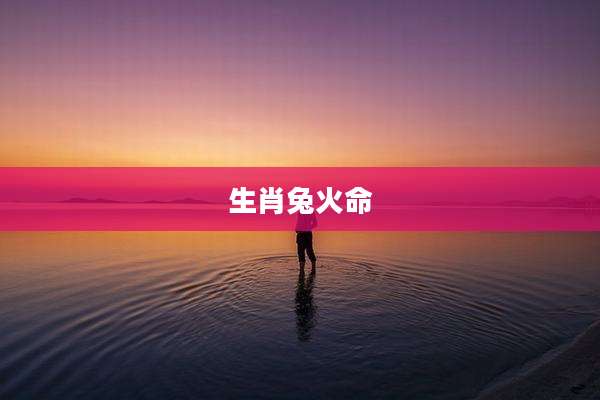 生肖兔火命