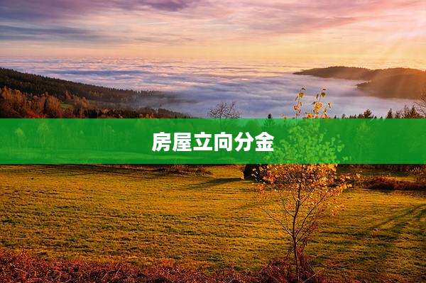 房屋立向分金