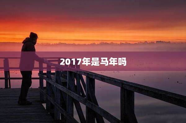 2017年是马年吗