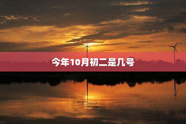 今年10月初二是几号