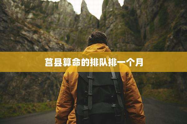 莒县算命的排队排一个月