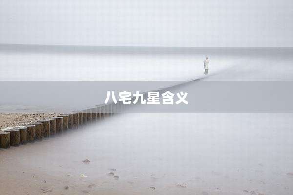 八宅九星含义