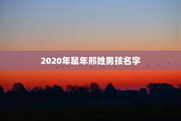 2020年鼠年邢姓男孩名字
