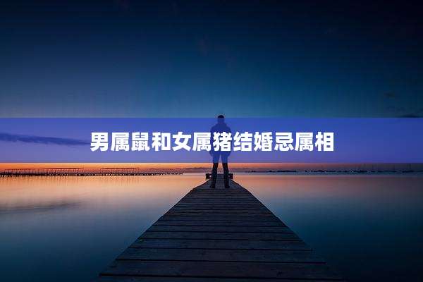 男属鼠和女属猪结婚忌属相