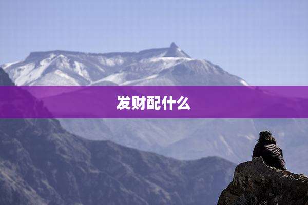 发财配什么