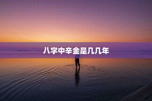 八字中辛金是几几年