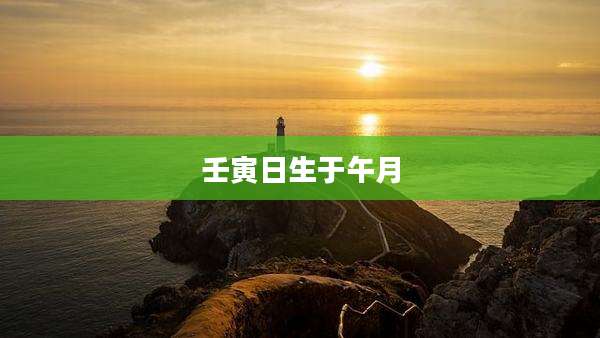 壬寅日生于午月