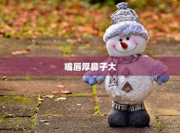 嘴唇厚鼻子大
