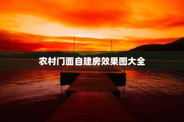 农村门面自建房效果图大全