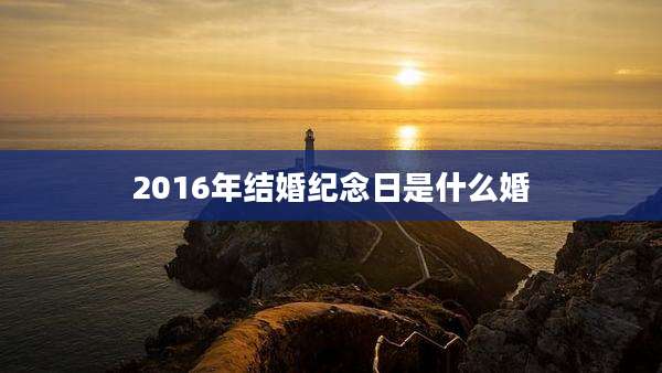 2016年结婚纪念日是什么婚