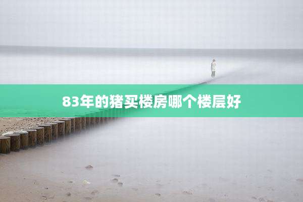 83年的猪买楼房哪个楼层好