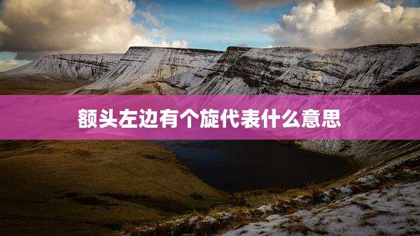额头左边有个旋代表什么意思