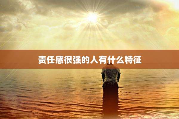 责任感很强的人有什么特征