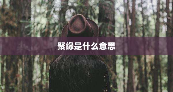 聚缘是什么意思