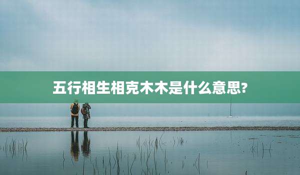 五行相生相克木木是什么意思?