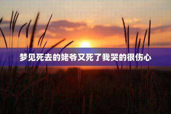 梦见死去的姥爷又死了我哭的很伤心