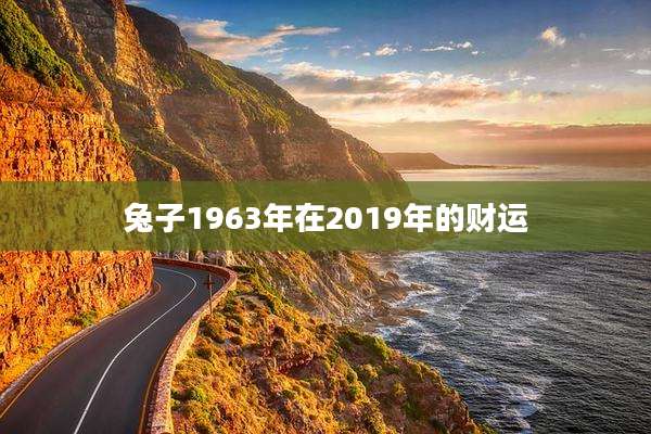 兔子1963年在2019年的财运