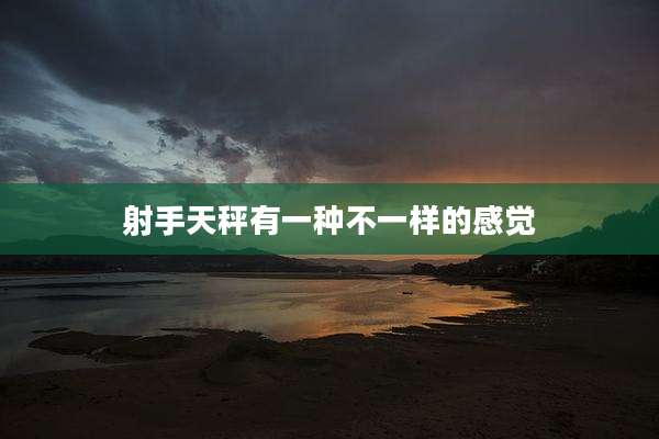 射手天秤有一种不一样的感觉