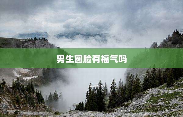 男生圆脸有福气吗