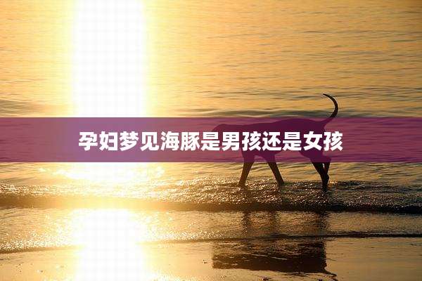 孕妇梦见海豚是男孩还是女孩