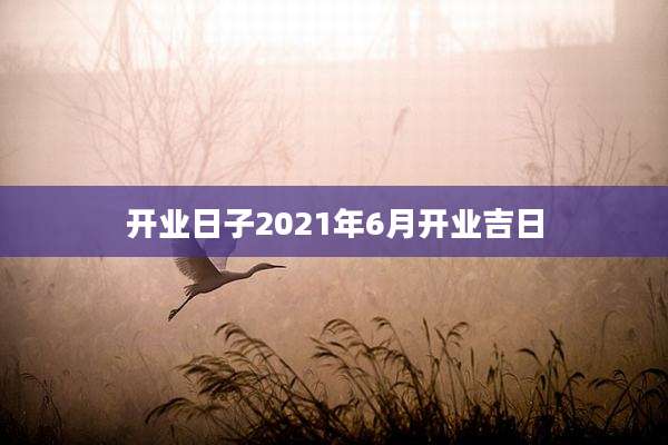 开业日子2021年6月开业吉日