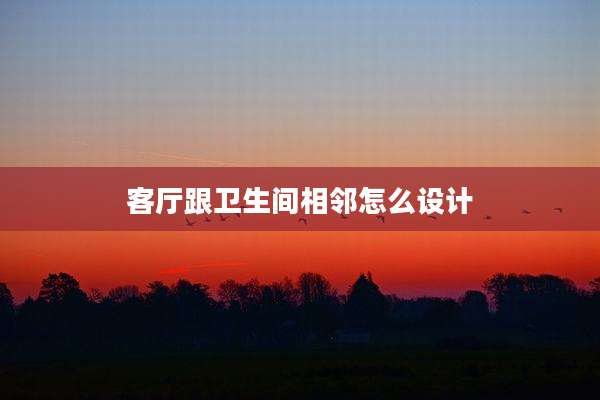 客厅跟卫生间相邻怎么设计