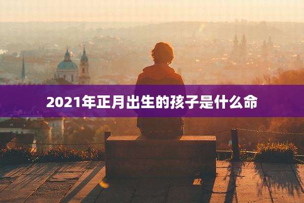 2021年正月出生的孩子是什么命
