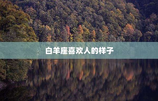 白羊座喜欢人的样子