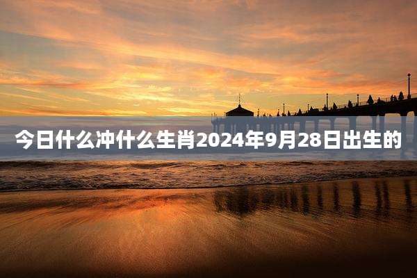 今日什么冲什么生肖2024年9月28日出生的