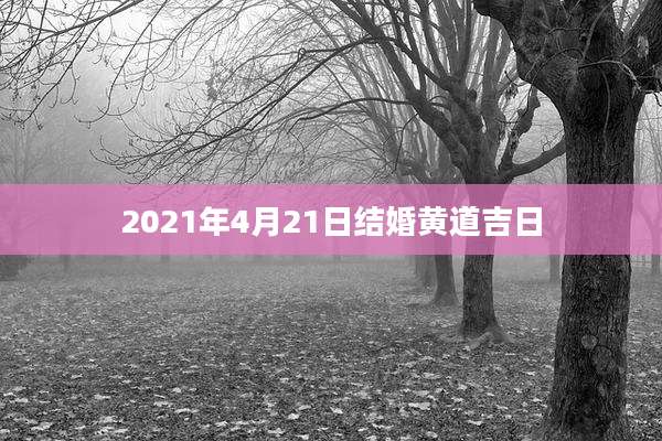 2021年4月21日结婚黄道吉日