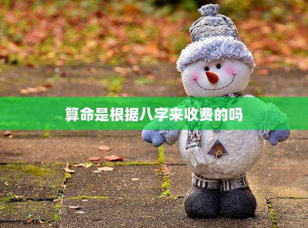 算命是根据八字来收费的吗