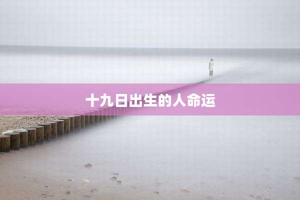 十九日出生的人命运