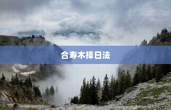合寿木择日法
