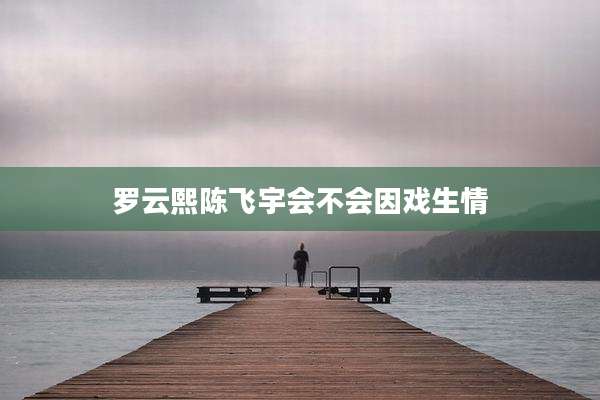 罗云熙陈飞宇会不会因戏生情