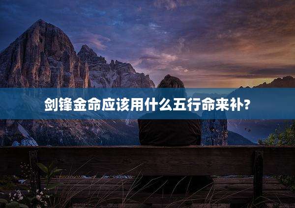 剑锋金命应该用什么五行命来补?