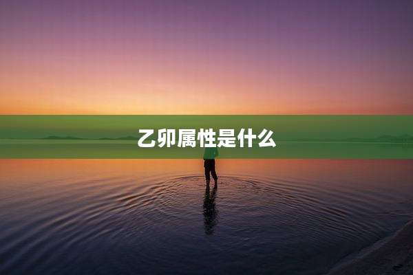 乙卯属性是什么