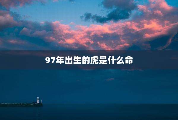 97年出生的虎是什么命