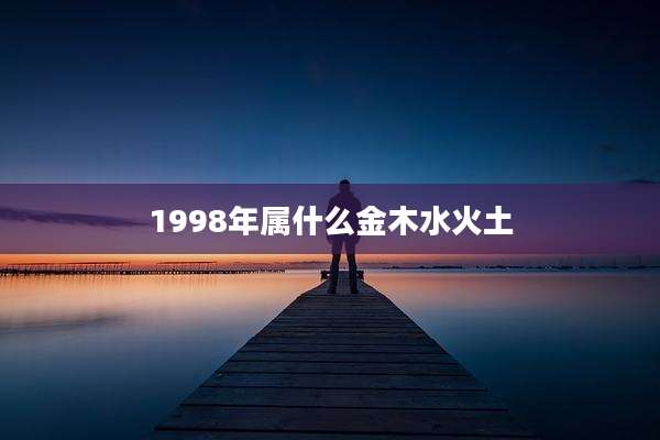 1998年属什么金木水火土