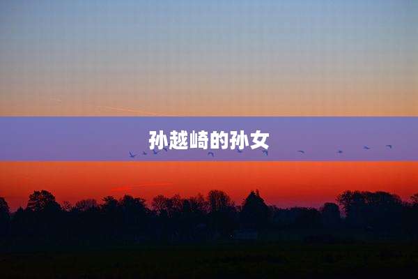 孙越崎的孙女