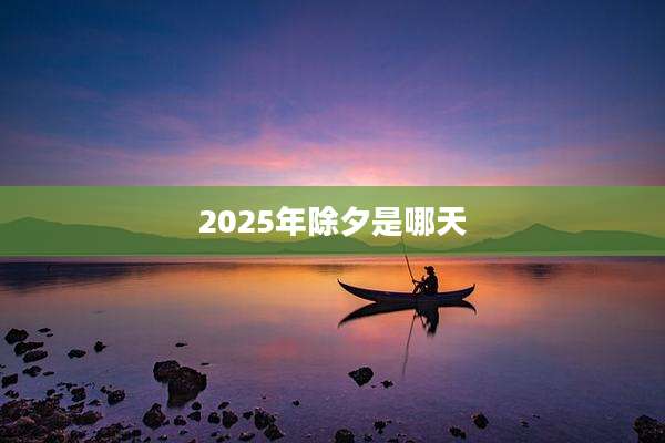 2025年除夕是哪天